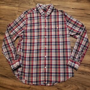 Five Four Men's Long Sleeve Plaid Shirt Dressy Multicolor Size Large